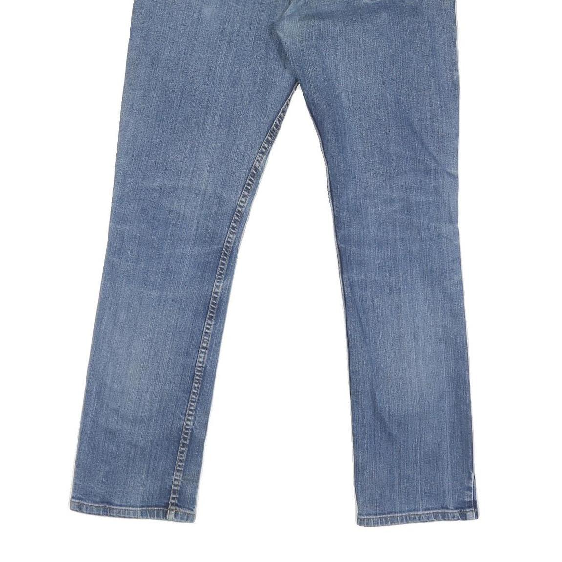 CARHARTT Mens Blue Regular Fit Straight Leg Denim W32 L30 Zip Cotton Blend