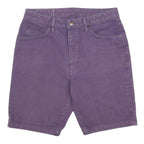EDWIN Womens Shorts Purple Casual M W30 Pocketed Cotton