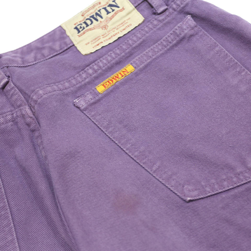 EDWIN Womens Shorts Purple Casual M W30 Pocketed Cotton