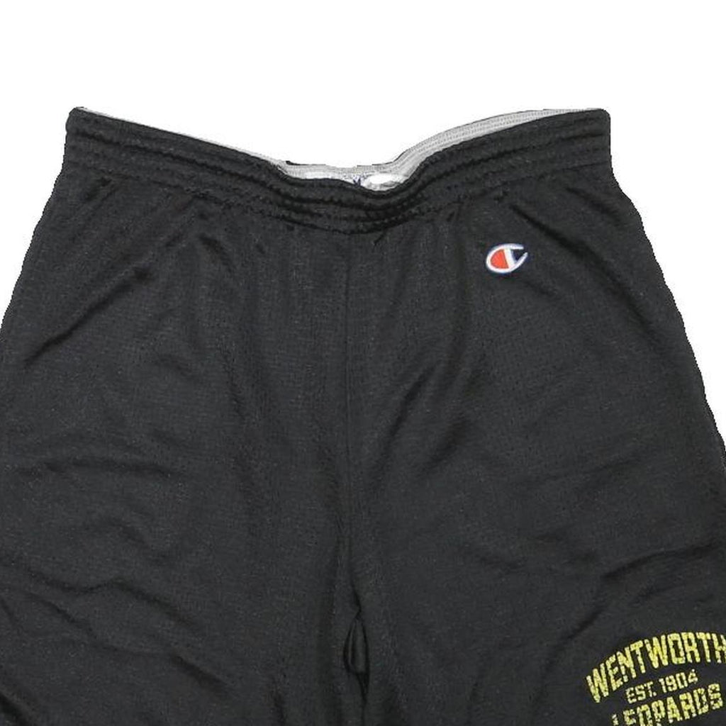 CHAMPION Mens Black Casual Shorts Wentworth Leopards M W30 Sports Gym Training
