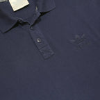 ADIDAS Mens Blue Polo Shirt M Cotton Blend Short Sleeve Plain Classic Design