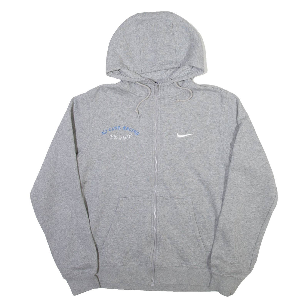 NIKE Mens Grey Hoodie Full Zip S