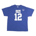 NFL Mens Blue Colts 12 Graphic T-Shirt XL Short Sleeve Crew Neck Sports Fanwear