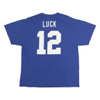 NFL Mens Blue Colts 12 Graphic T-Shirt XL Short Sleeve Crew Neck Sports Fanwear