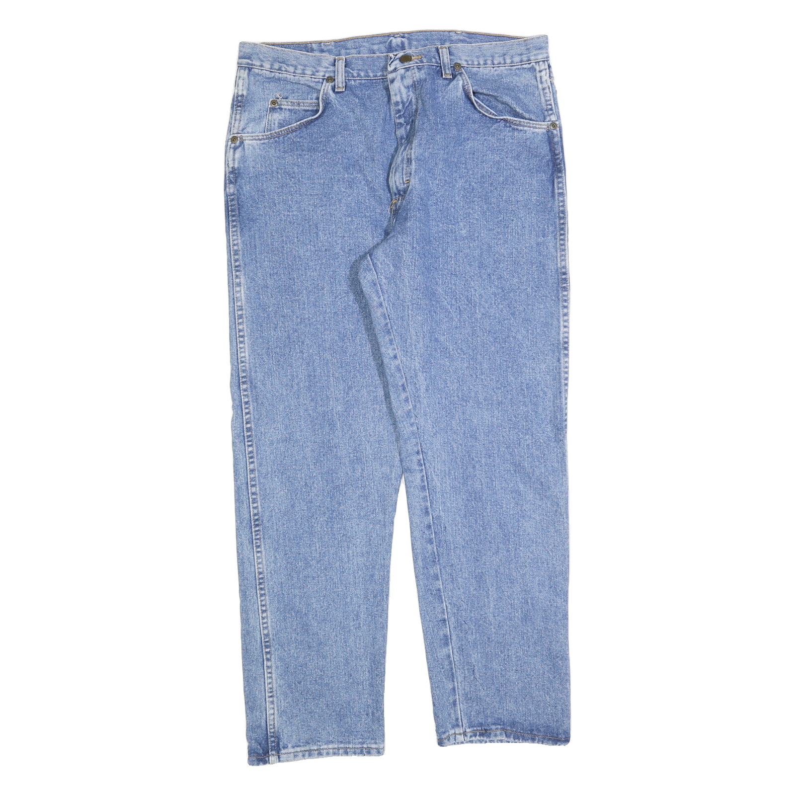 WRANGLER Mens Jeans Blue Regular Straight Denim Light W36 L30 Classic Fit