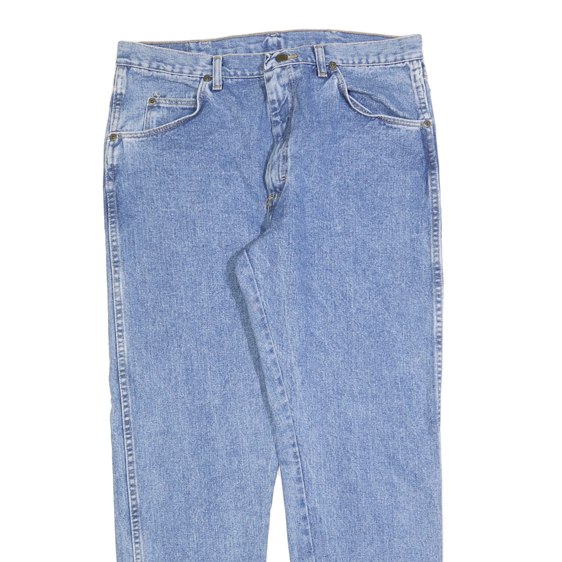WRANGLER Mens Jeans Blue Regular Straight Denim Light W36 L30 Classic Fit