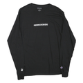 CHAMPION Mens Black Redrockskids Graphic Long Sleeve Crew Neck T-Shirt M