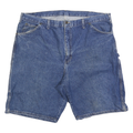 DICKIES Mens Denim Blue Casual Shorts 2XL W44 Cotton Blend Workwear