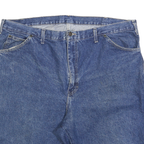 DICKIES Mens Denim Blue Casual Shorts 2XL W44 Cotton Blend Workwear
