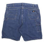 DICKIES Mens Denim Blue Casual Shorts 2XL W44 Cotton Blend Workwear