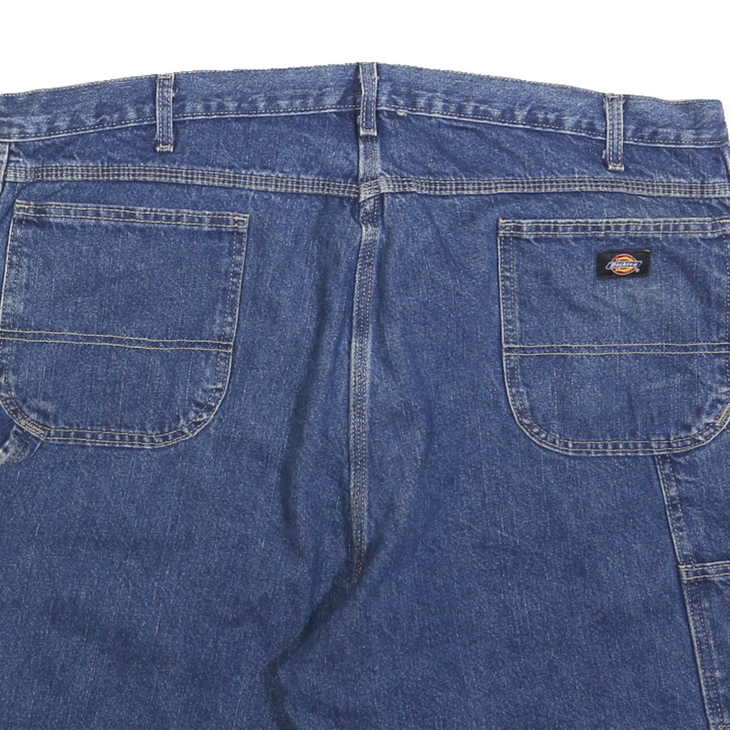 DICKIES Mens Denim Blue Casual Shorts 2XL W44 Cotton Blend Workwear