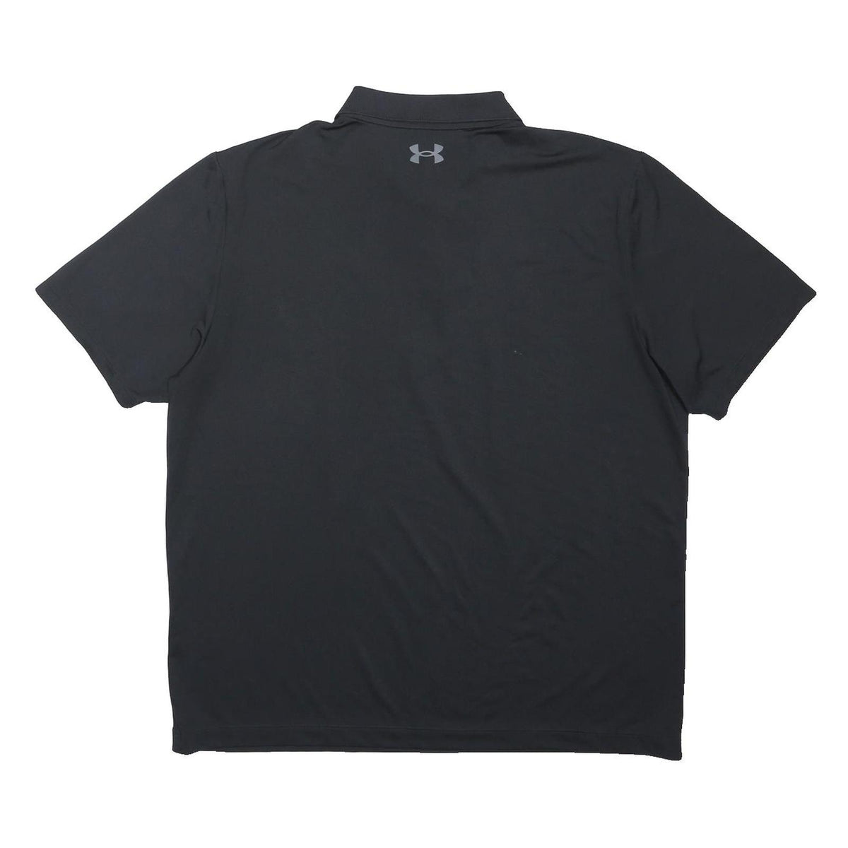 UNDER ARMOUR Mens Black Performance Polo L Polyester Blend Short Sleeve Basic