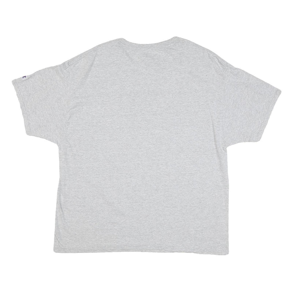 CHAMPION Mens Grey University Of Evansville Graphic T-Shirt XL Short Sleeve Crew