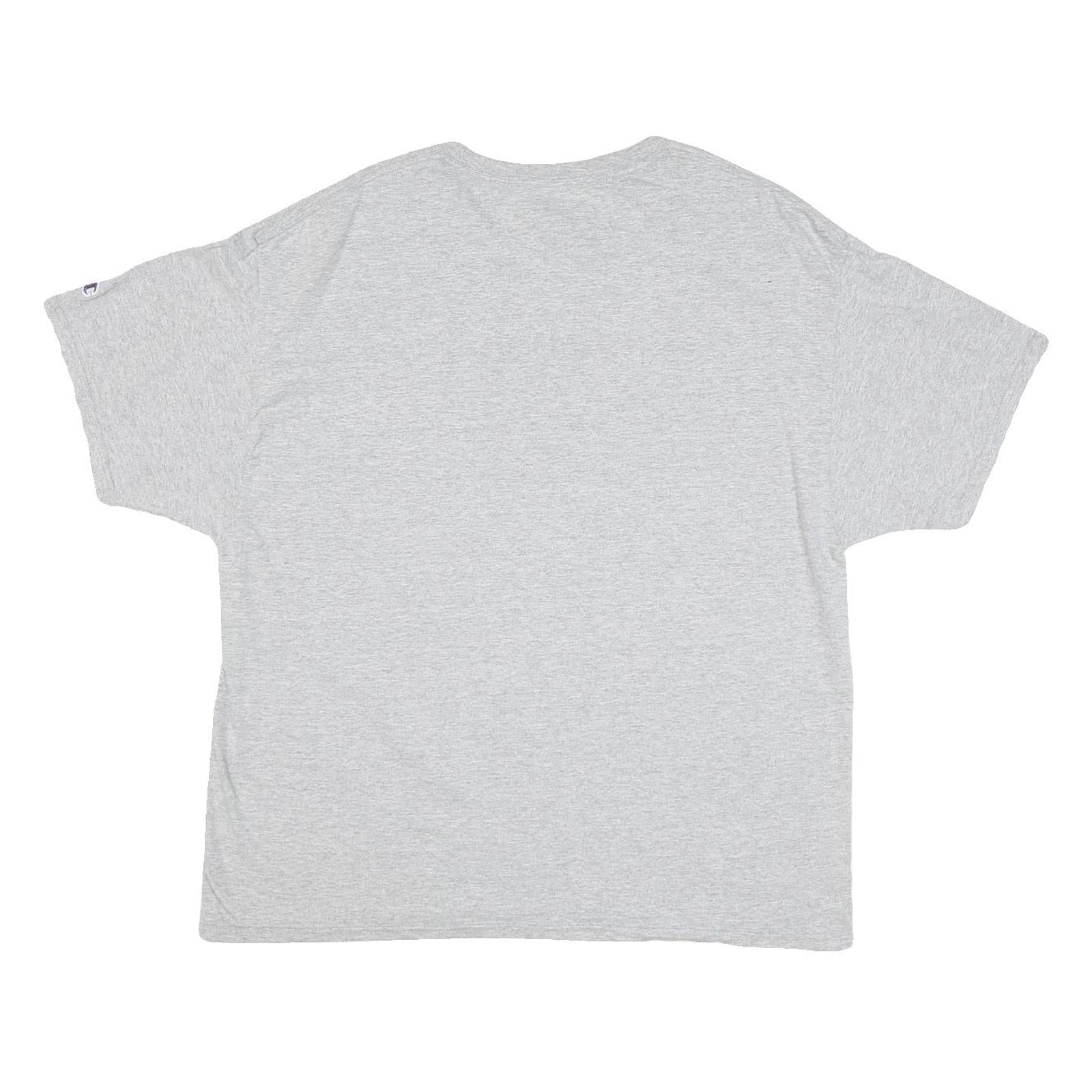 CHAMPION Mens Grey University Of Evansville Graphic T-Shirt XL Short Sleeve Crew