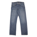 LEVI'S 501 Mens Jeans Blue Regular Straight Denim Medium W32 L32 Classic Button