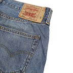 LEVI'S 501 Mens Jeans Blue Regular Straight Denim Medium W32 L32 Classic Button