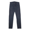 CARHARTT Mens Slim Navy Blue Jeans Cotton Zip W29 L34 Durable Stylish