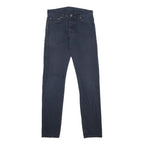 CARHARTT Mens Slim Navy Blue Jeans Cotton Zip W29 L34 Durable Stylish