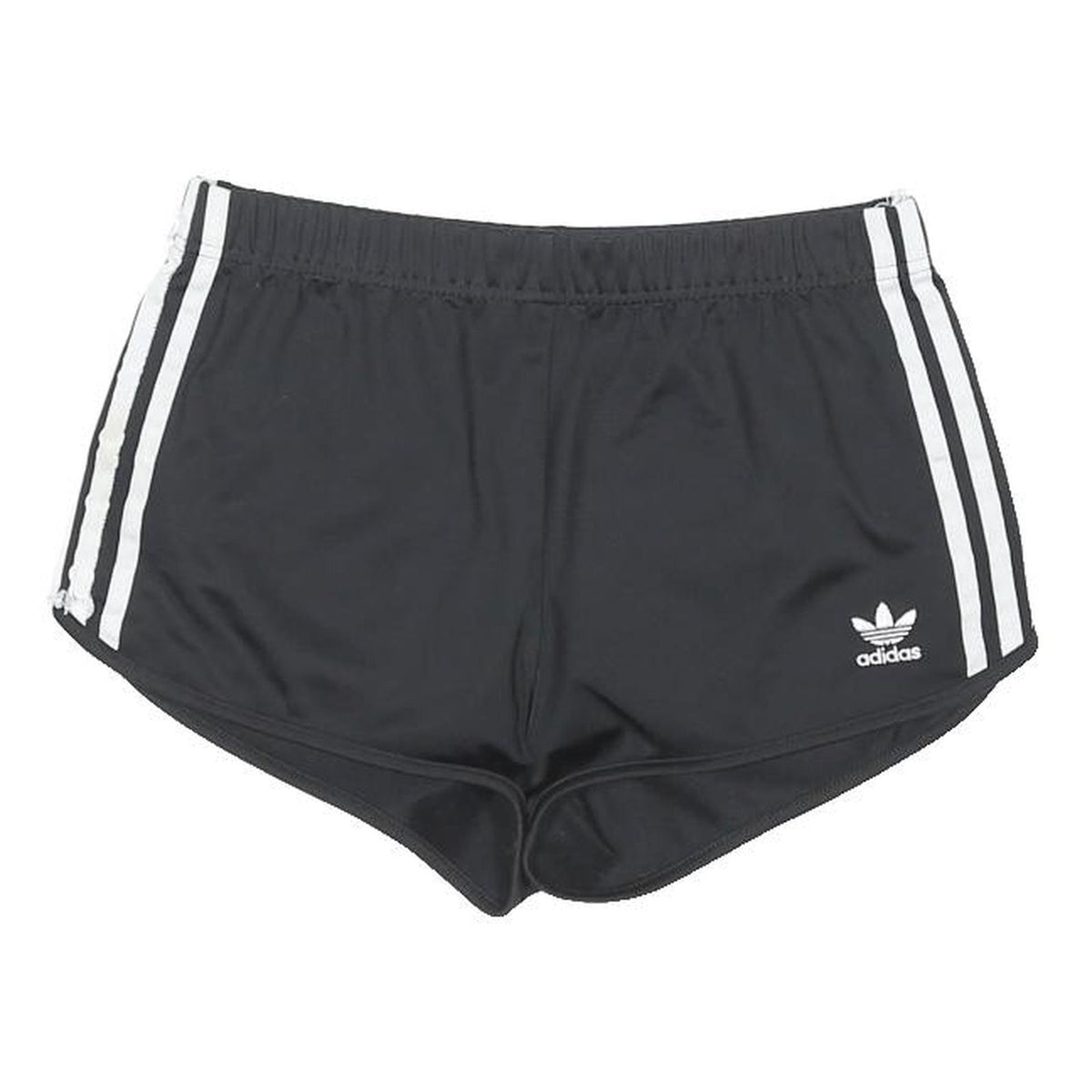 ADIDAS ORIGINALS Womens Black Casual Shorts UK 6 W28 Polyester Blend Sportswear