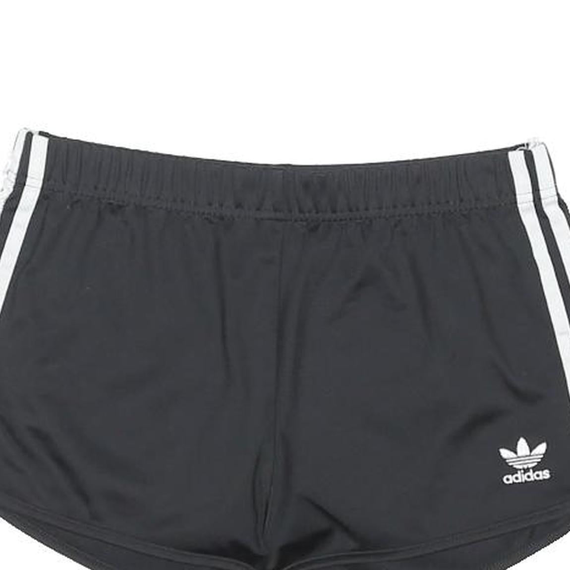 ADIDAS ORIGINALS Womens Black Casual Shorts UK 6 W28 Polyester Blend Sportswear