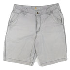 CARHARTT Mens Shorts Grey Casual M W34 Cotton Blend Relaxed Fit Workwear