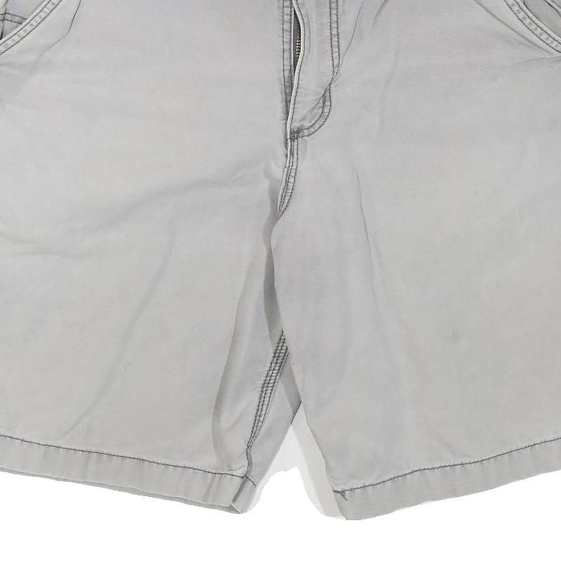 CARHARTT Mens Shorts Grey Casual M W34 Cotton Blend Relaxed Fit Workwear