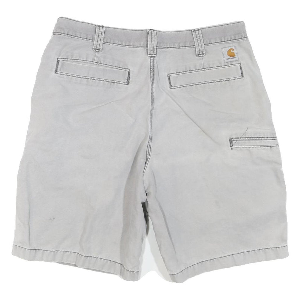 CARHARTT Mens Shorts Grey Casual M W34 Cotton Blend Relaxed Fit Workwear