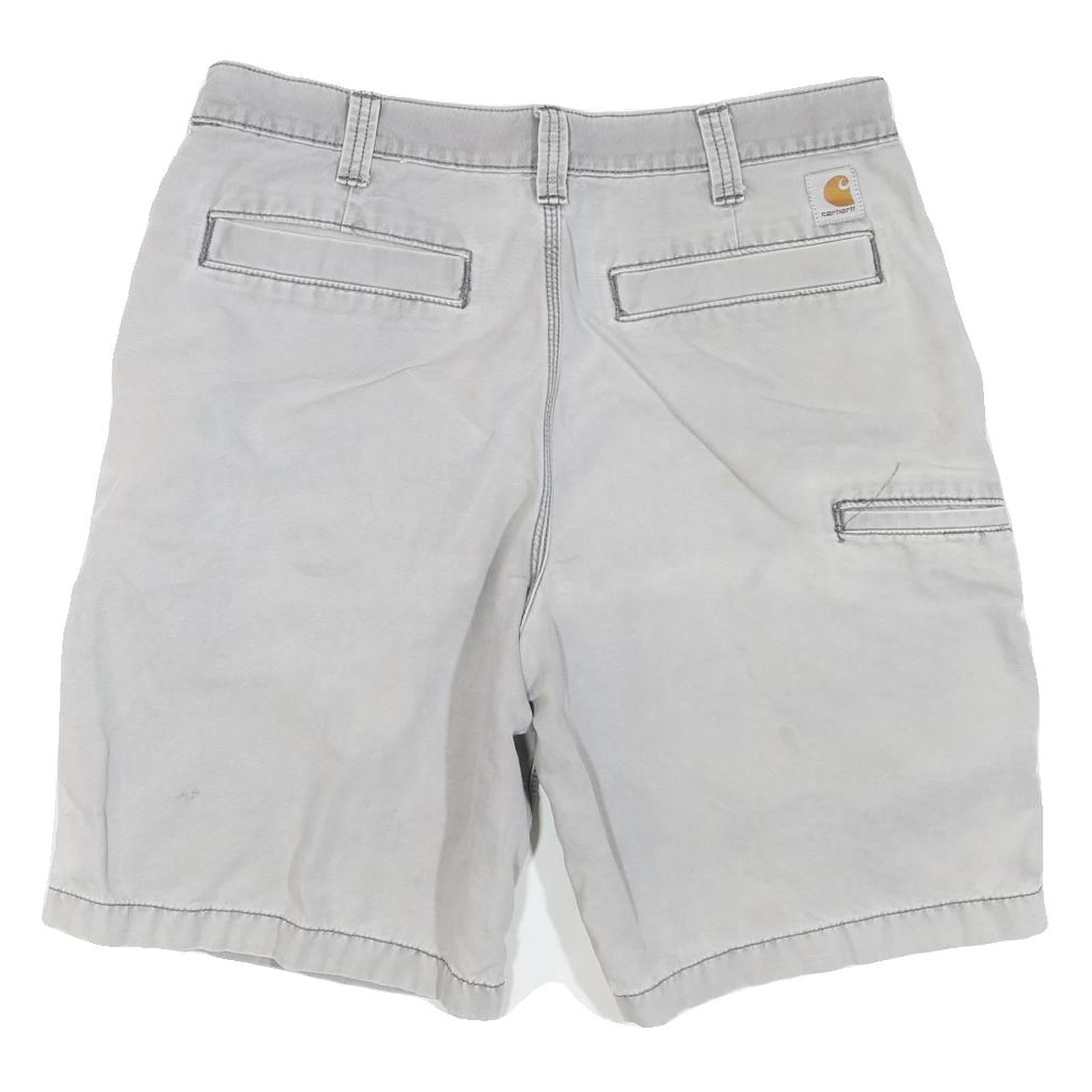 CARHARTT Mens Shorts Grey Casual M W34 Cotton Blend Relaxed Fit Workwear