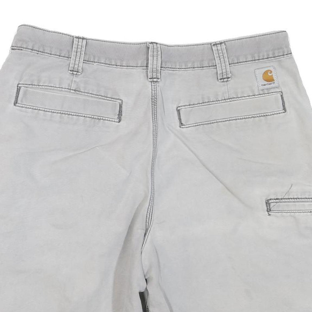 CARHARTT Mens Shorts Grey Casual M W34 Cotton Blend Relaxed Fit Workwear