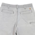 CARHARTT Mens Shorts Grey Casual M W34 Cotton Blend Relaxed Fit Workwear