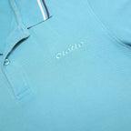 LOTTO Mens Blue Polo Shirt L Cotton Blend Short Sleeve Classic Fit Casual