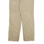 CARHARTT Mens Relaxed Beige Cotton Blend Zip Trousers W32 L31 Workwear Durable