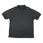 NAUTICA Mens Black Polo Shirt XL Cotton Blend Basic Short Sleeve Classic Fit
