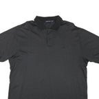 NAUTICA Mens Black Polo Shirt XL Cotton Blend Basic Short Sleeve Classic Fit