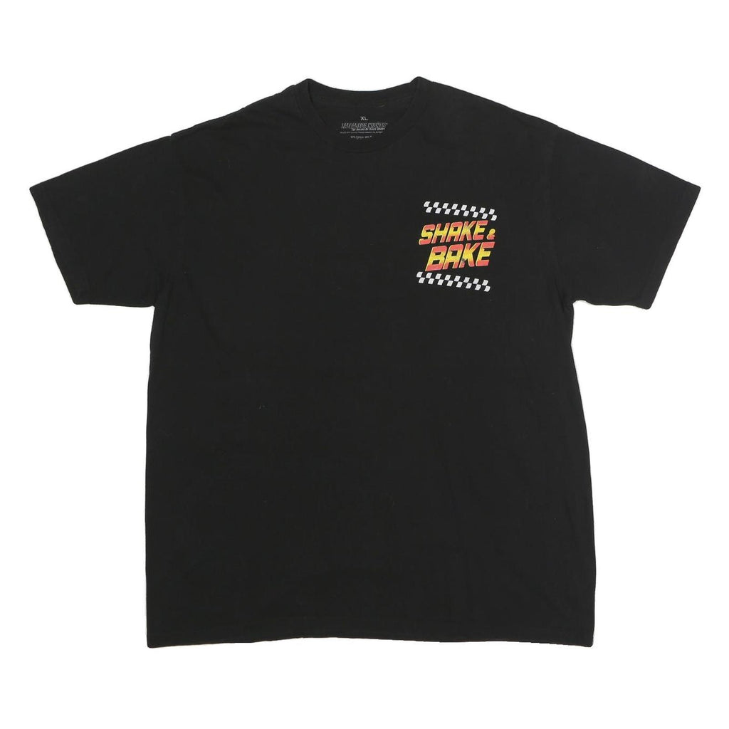TALLADEGA NIGHTS Mens Black Shake & Bake Graphic T-Shirt XL Short Sleeve Crew