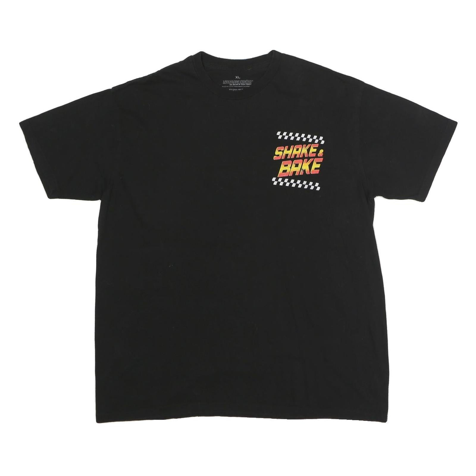 TALLADEGA NIGHTS Mens Black Shake & Bake Graphic T-Shirt XL Short Sleeve Crew