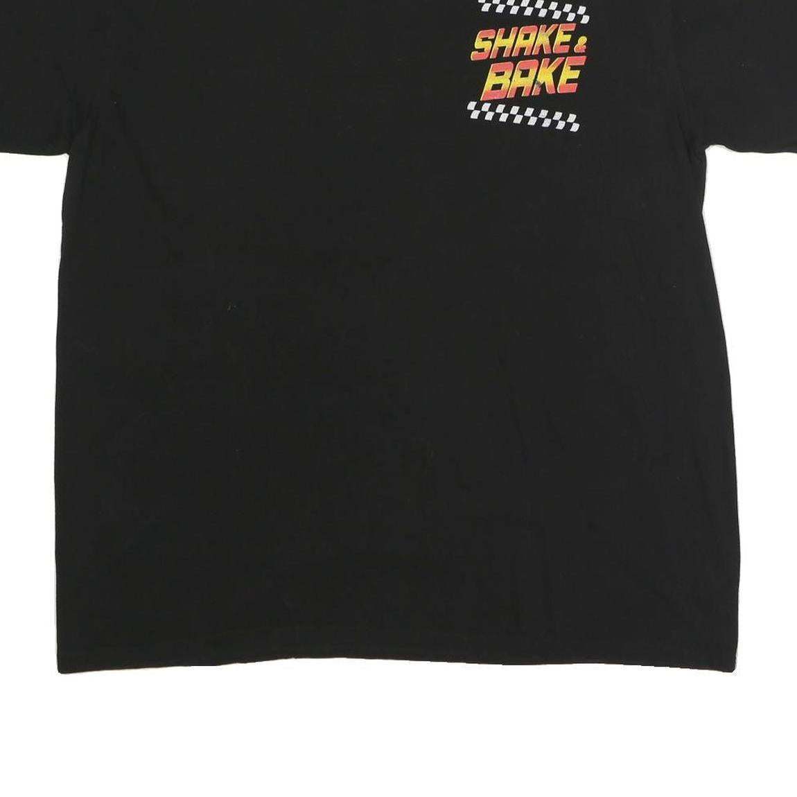 TALLADEGA NIGHTS Mens Black Shake & Bake Graphic T-Shirt XL Short Sleeve Crew