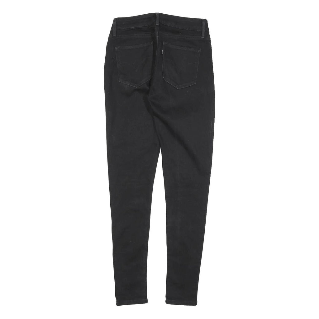 LEVI'S Womens Jeans Black Slim Skinny Denim W26 L28 Classic Fit Zip