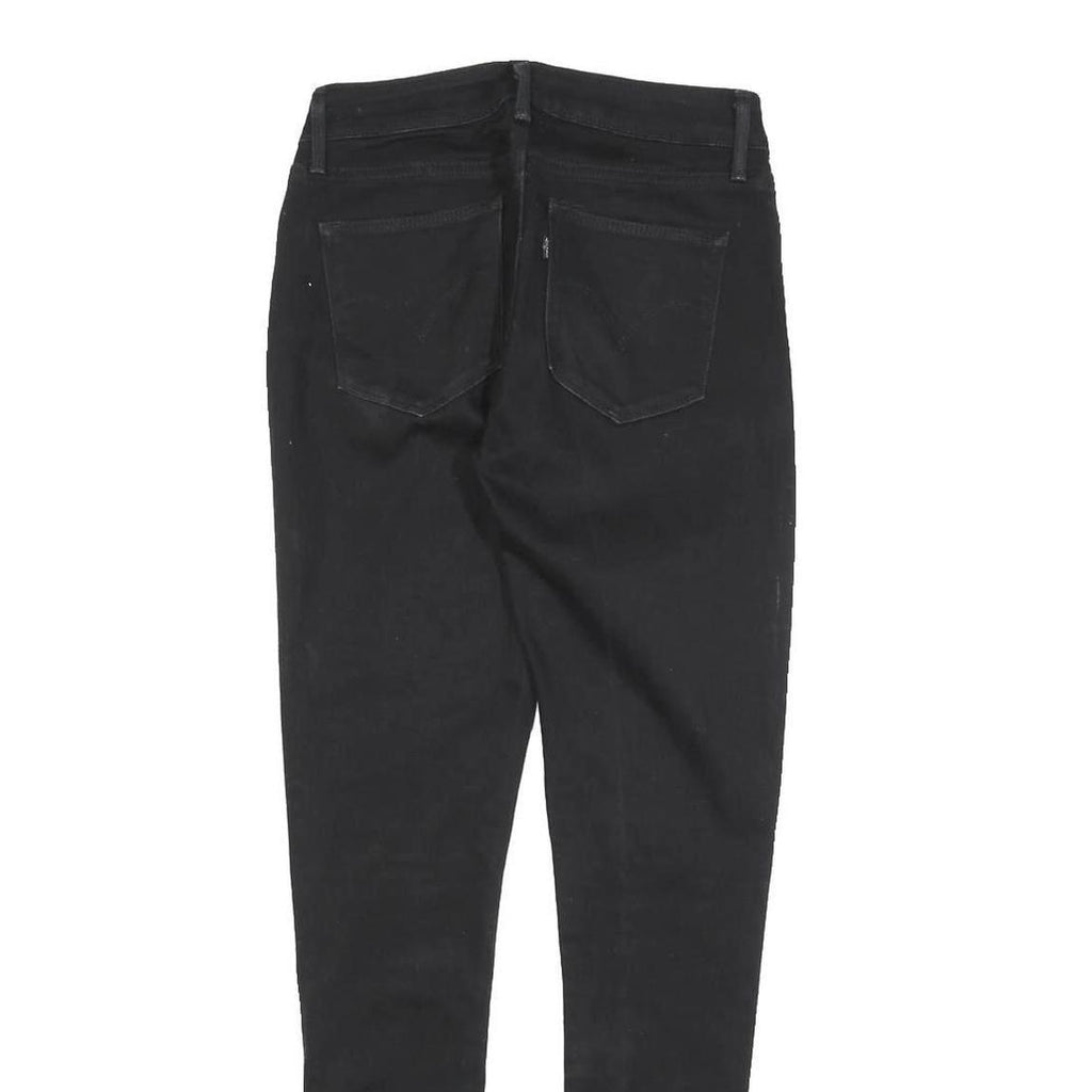 LEVI'S Womens Jeans Black Slim Skinny Denim W26 L28 Classic Fit Zip