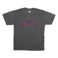 CHAMPION Mens Grey LMU Graphic T-Shirt M Short Sleeve Crew Neck Cotton Comfort