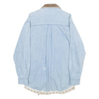 GREAT AUNT NINA Womens Denim Shirt Blue Long Sleeve S