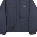 REEBOK Womens Navy Blue Jacket UK 10 Polyester Zip Plain Lightweight Sportswear