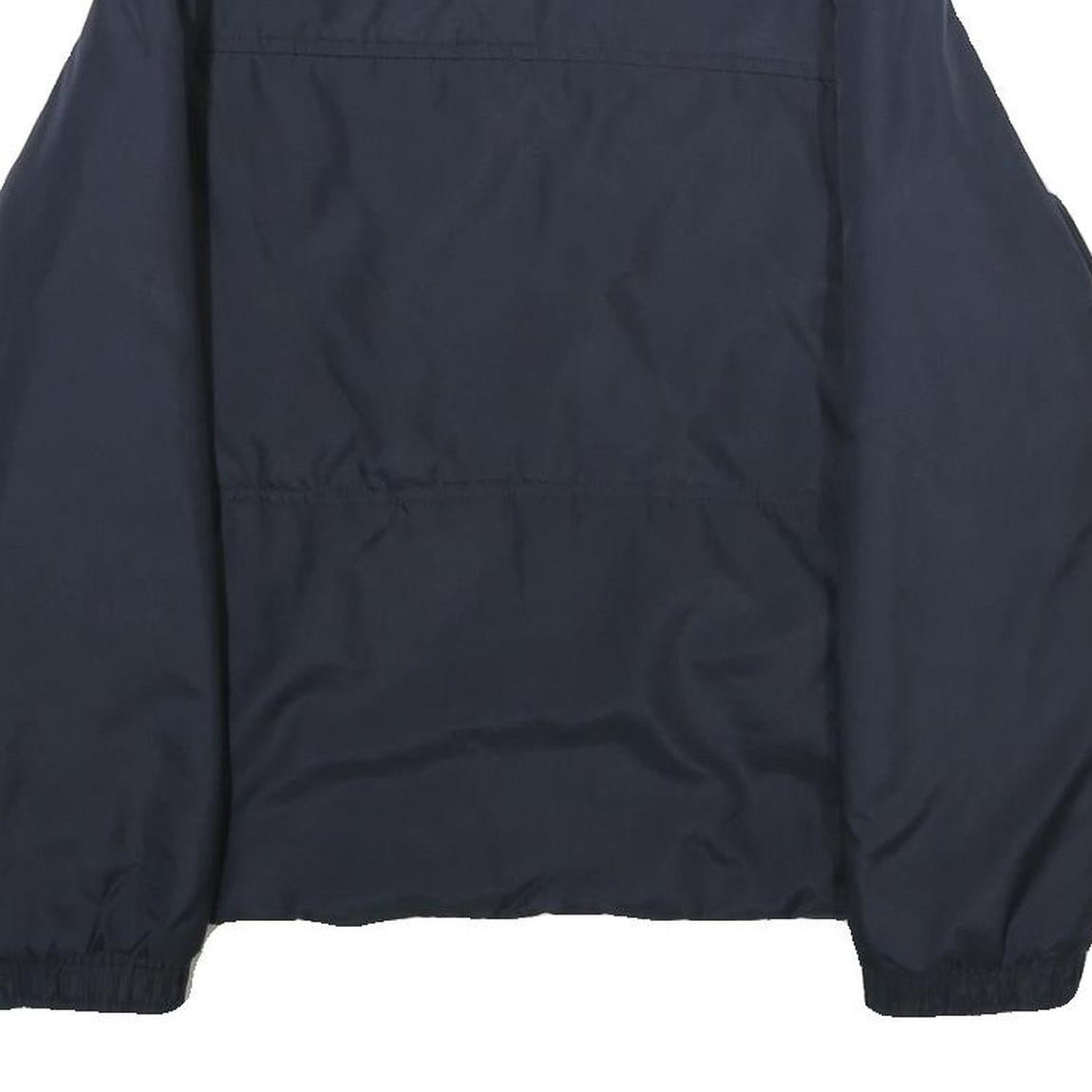 REEBOK Womens Navy Blue Jacket UK 10 Polyester Zip Plain Lightweight Sportswear