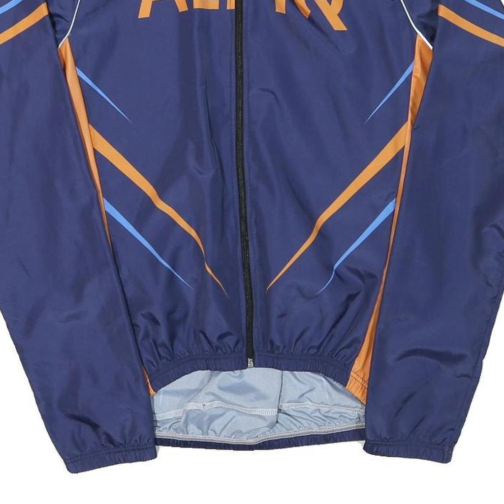 Mens Blue & Orange ALPIQ Polyester Blend Track Jacket M Sports Casual