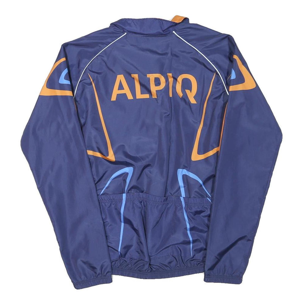 Mens Blue & Orange ALPIQ Polyester Blend Track Jacket M Sports Casual