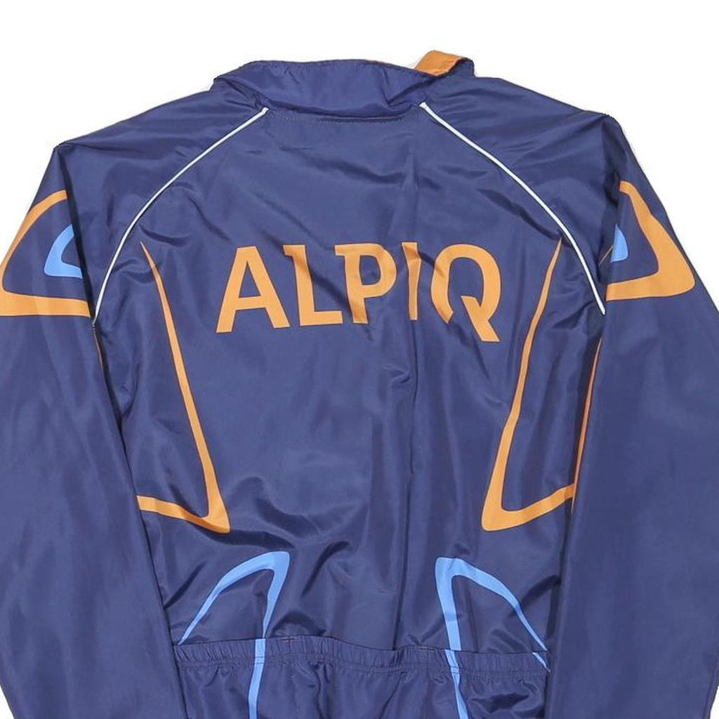 Mens Blue & Orange ALPIQ Polyester Blend Track Jacket M Sports Casual