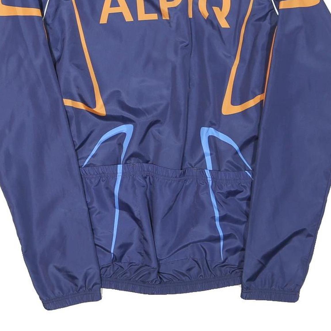 Mens Blue & Orange ALPIQ Polyester Blend Track Jacket M Sports Casual