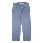 LEVI'S 505 Mens Jeans Blue Regular Straight Denim Medium W36 L30 Classic Style