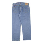 LEVI'S 505 Mens Jeans Blue Regular Straight Denim Medium W36 L30 Classic Style
