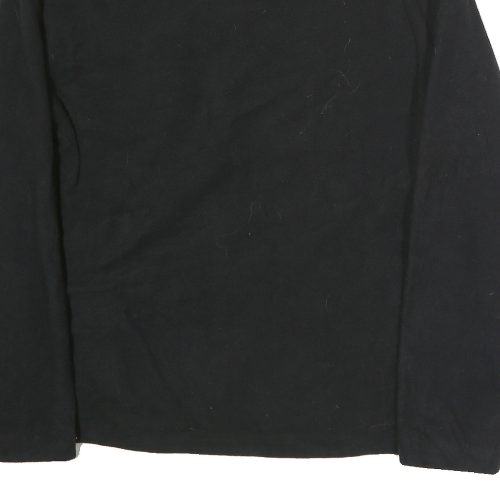 NEW BALANCE Mens Black Jacket L Polyester Plain Zip Pocket Casual Sportswear